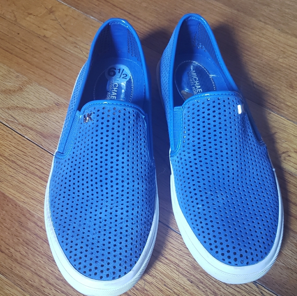 Michael Kors Royal Blue slip ons